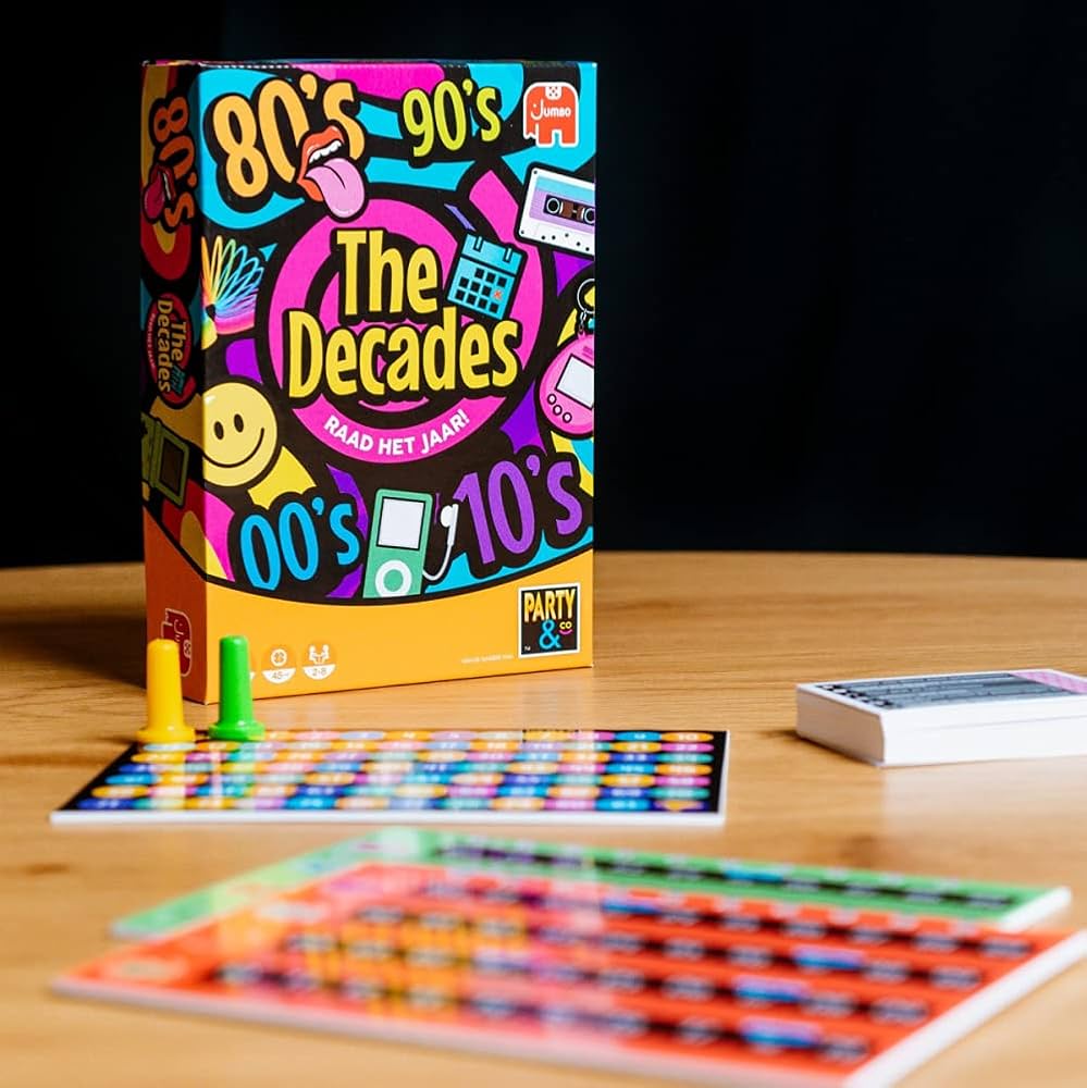 Diset - The Decades, Juego de mesa familiar y adulto a partir de 8 años