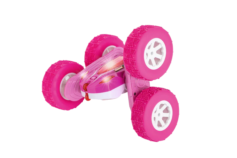 RC Mini Turnator Rosa – Coche Acrobático con Luces LED y Trucos 360°