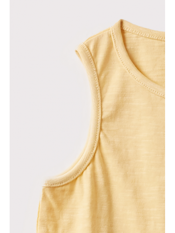 Camiseta de tirantes niño color vainilla Street Monkey | Básica verano | 2 a 16 años