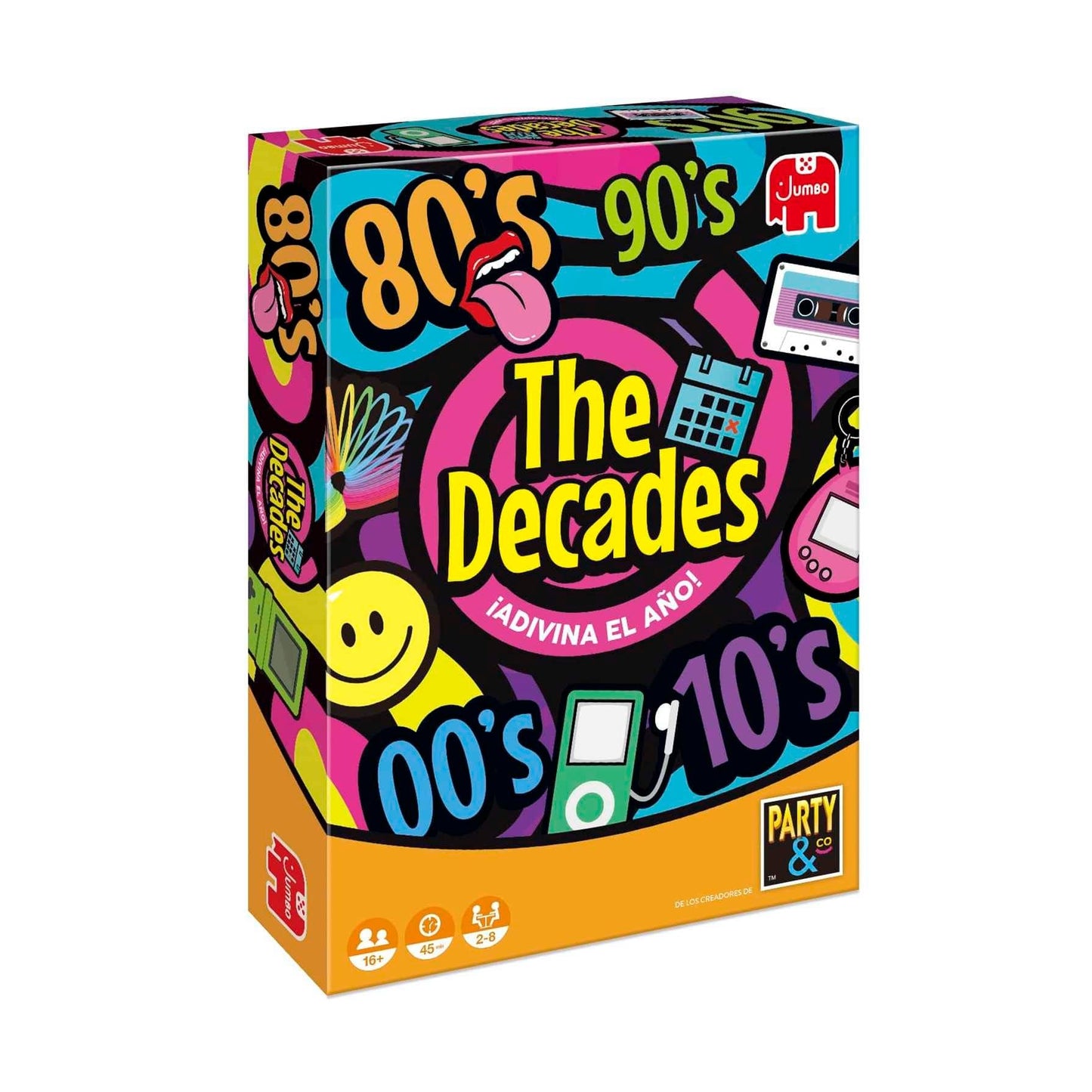 Diset - The Decades, Juego de mesa familiar y adulto a partir de 8 años