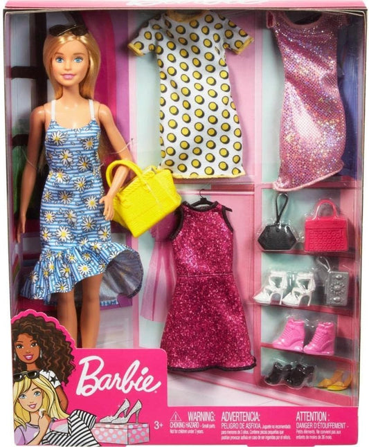 Barbie Fashionista con 4 Looks y Accesorios – ¡Creatividad Sin Límites!