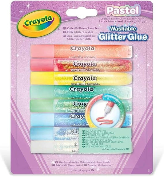 CRAYOLA Pastel - Pegamentos con purpurina lavables