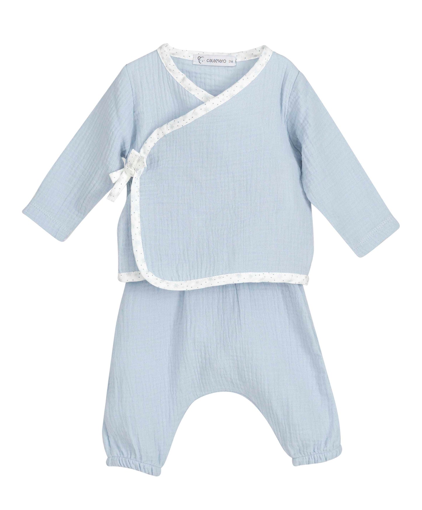 Pack recién nacido Soft 4 piezas jubón, polaina, babero y manoplas | Colección Verano 2026