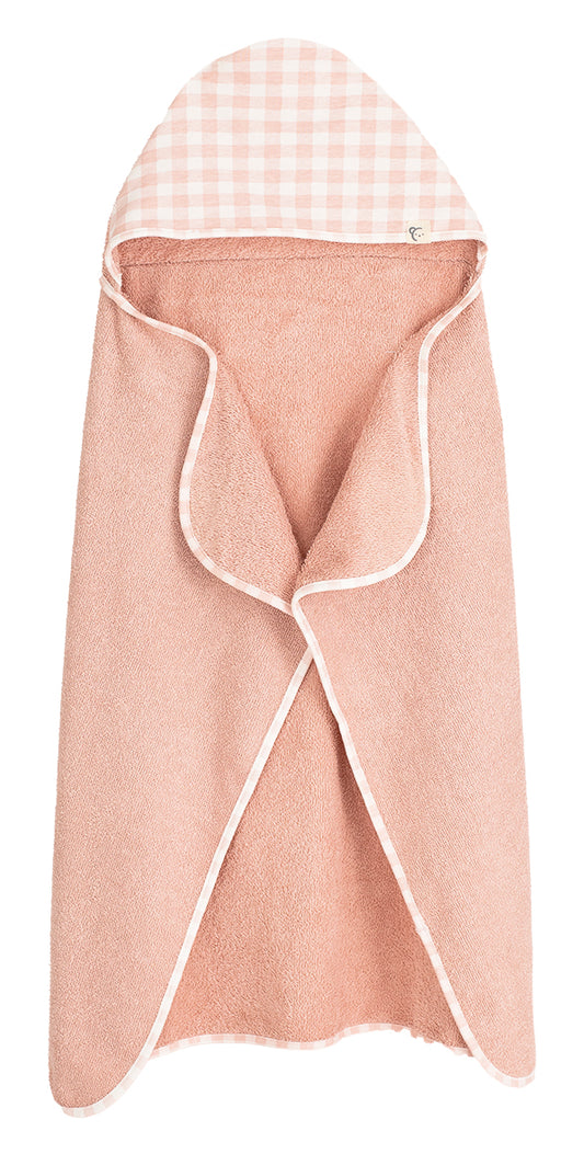 Capa de baño bebé 100x70 + manopla 🛁 95% algodón | Calamaro | Rosa, Mint y Celeste
