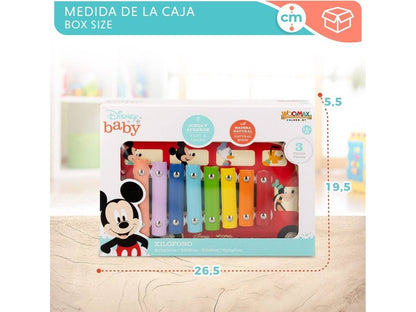 Xilófono WOOMAX Disney Autobús De Madera De Mickey