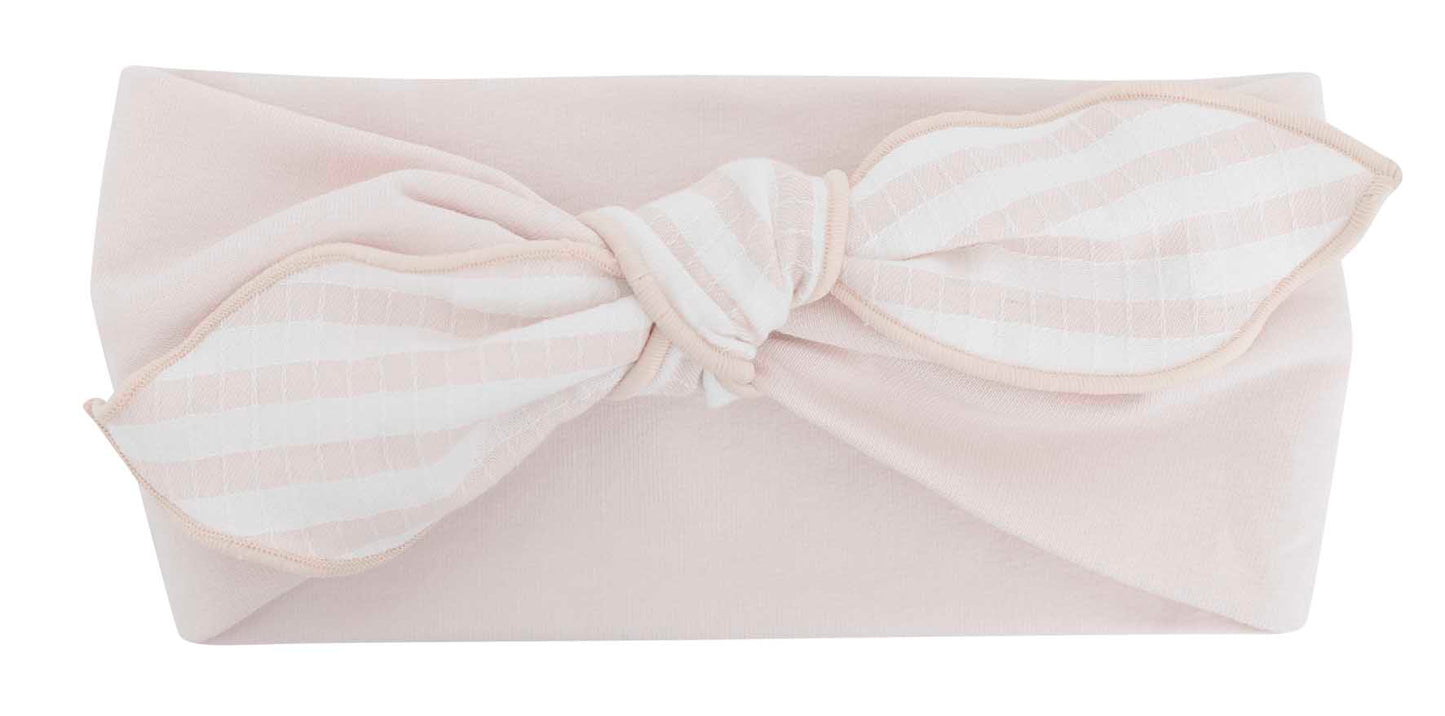Lazo con pinza y turbante bebé Bundi Calamaro rosa o mint