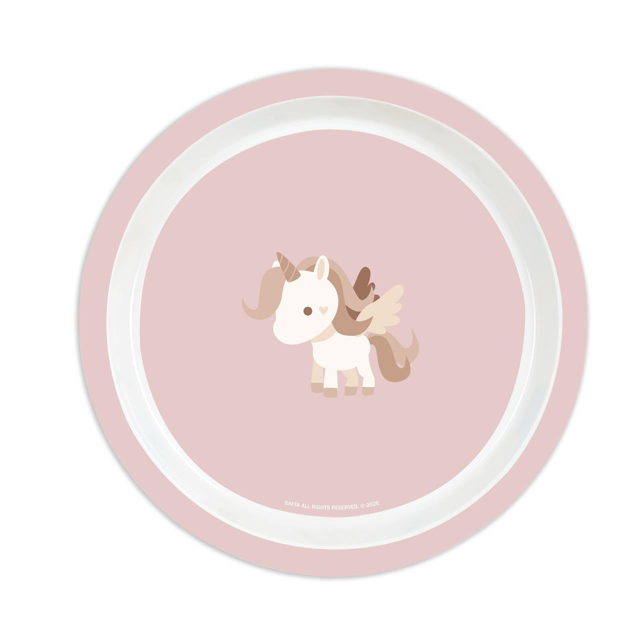 Set vajilla infantil 5 piezas Safta Unicornio – Plato, bol, vaso, cuchara y tenedor