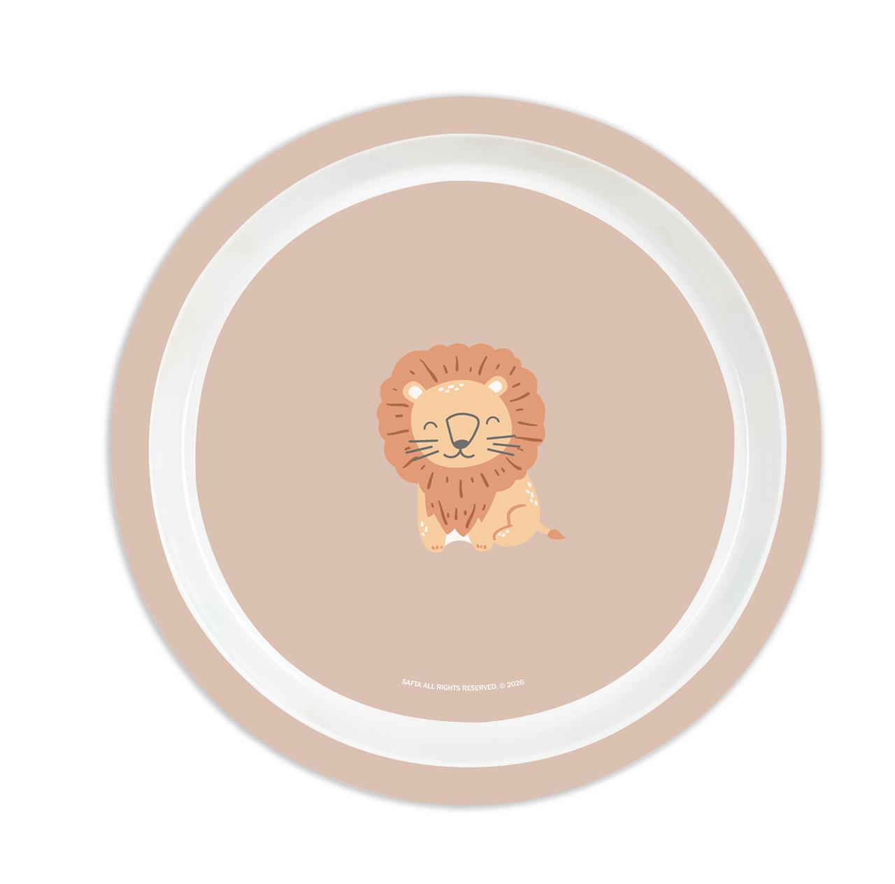 Set vajilla infantil 5 piezas Safta León – Plato, bol, vaso, cuchara y tenedor