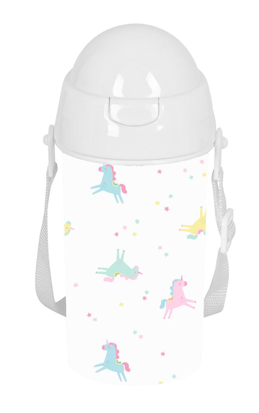 Botella infantil con pajita Safta Unicornio – Cantimplora para guardería