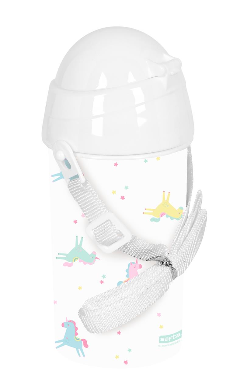 Botella infantil con pajita Safta Unicornio – Cantimplora para guardería