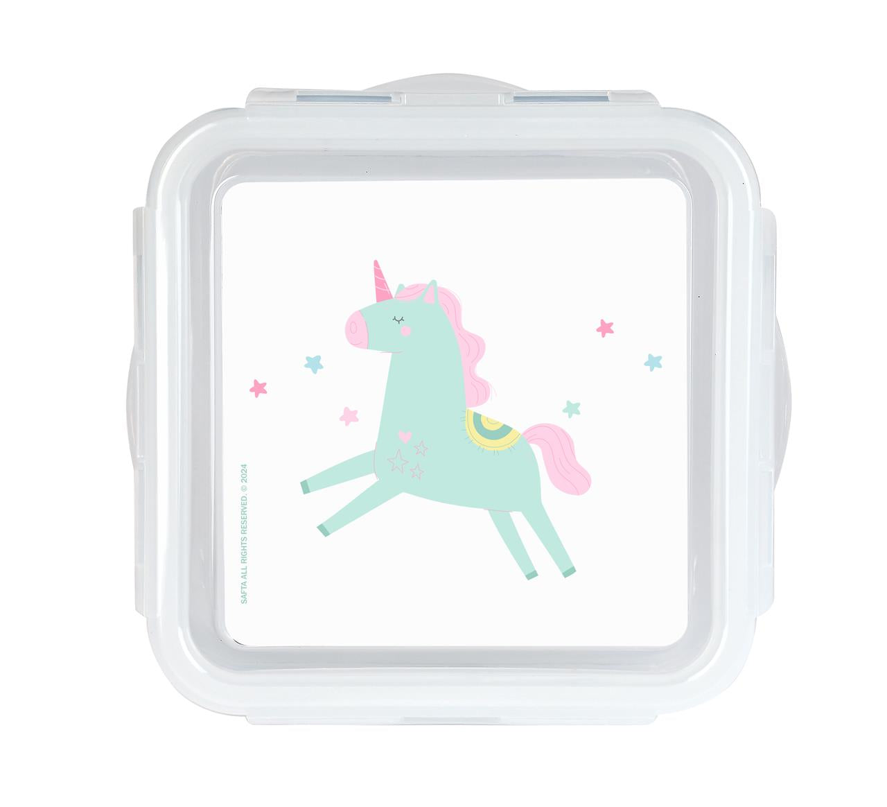 Fiambrera infantil Safta Unicornio – Porta alimentos hermético para guardería y cole