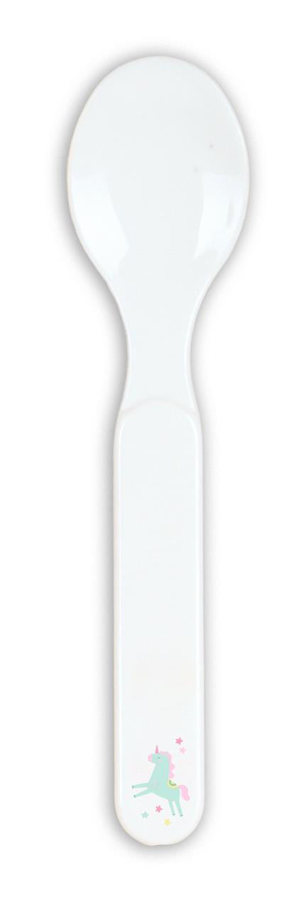 Set vajilla infantil 5 piezas Safta Unicornio azul – Plato, bol, vaso y cubiertos