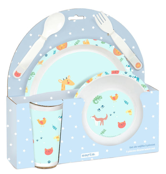 Set Vajilla Infantil Safta Pandi 5 Piezas