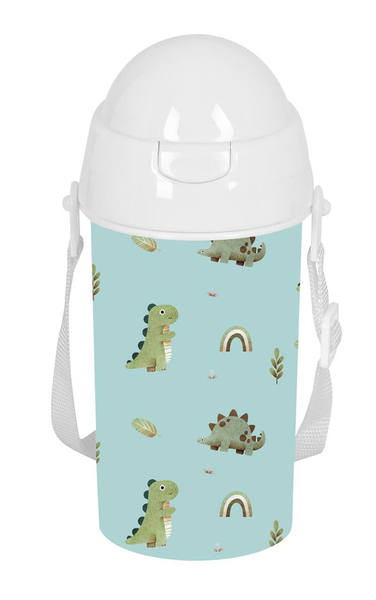 Botella Infantil 500ml con Pajita Safta Dinos | Apertura Automática