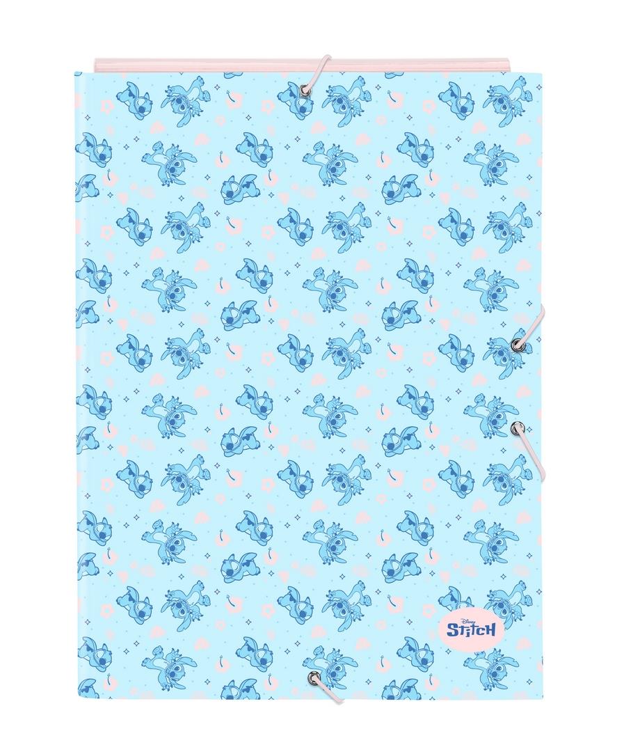 Carpeta Folio A4 3 Solapas Stitch | Carpeta Escolar Stitch