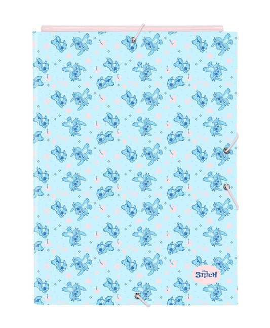 Carpeta Folio A4 3 Solapas Stitch | Carpeta Escolar Stitch