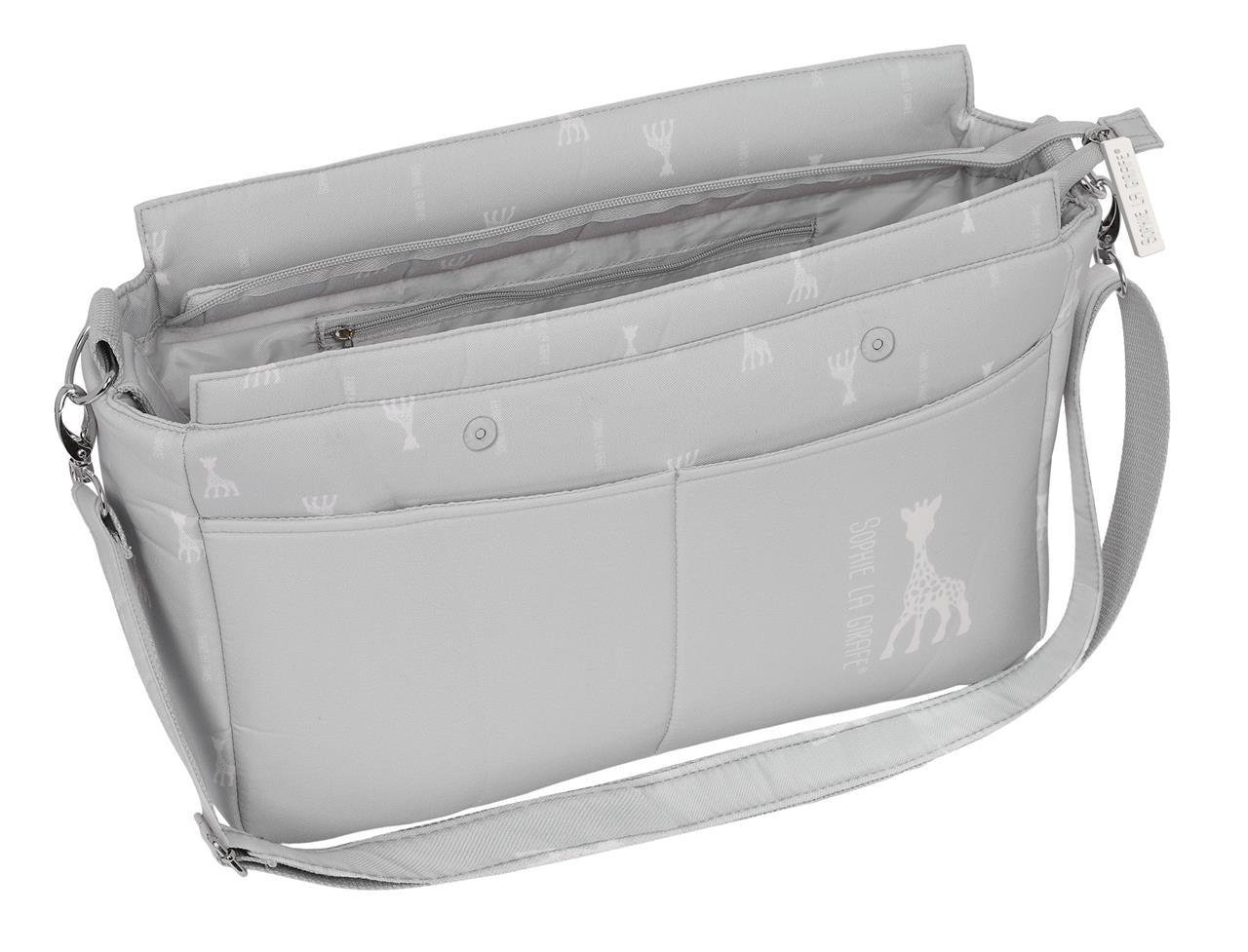 Bolso Adaptable Carrito Bebé Sophie la Girafe Mum Reciclado & Repelente 46x26x15 cm