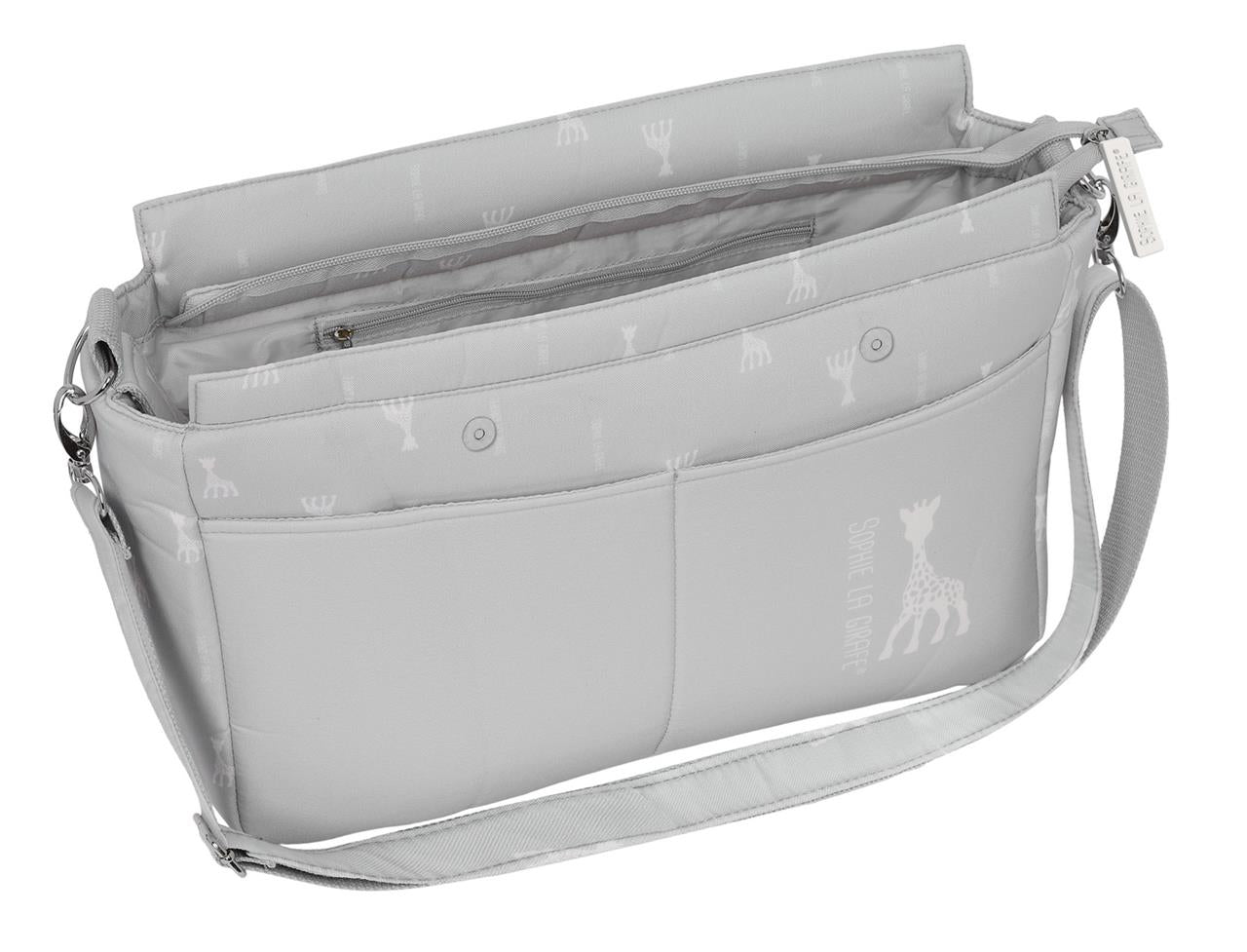 Bolso Adaptable Carrito Bebé Sophie la Girafe Mum Reciclado & Repelente 46x26x15 cm