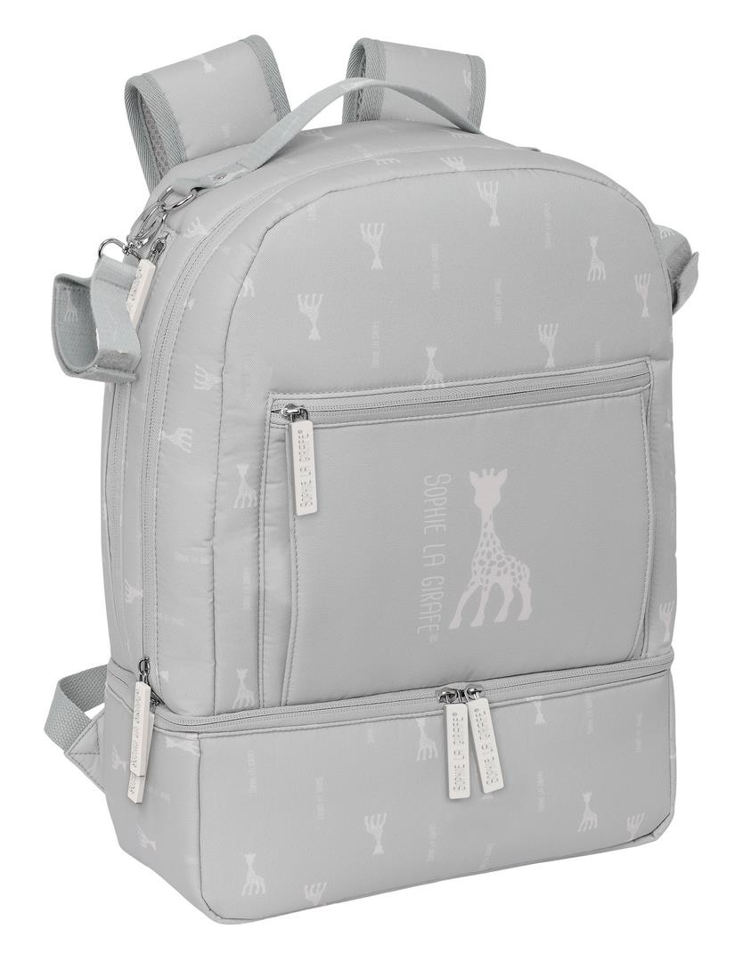 Mochila para carrito y accesorios bebé Sophie la Girafe Mum (30 × 43 × 15 cm) con compartimentos