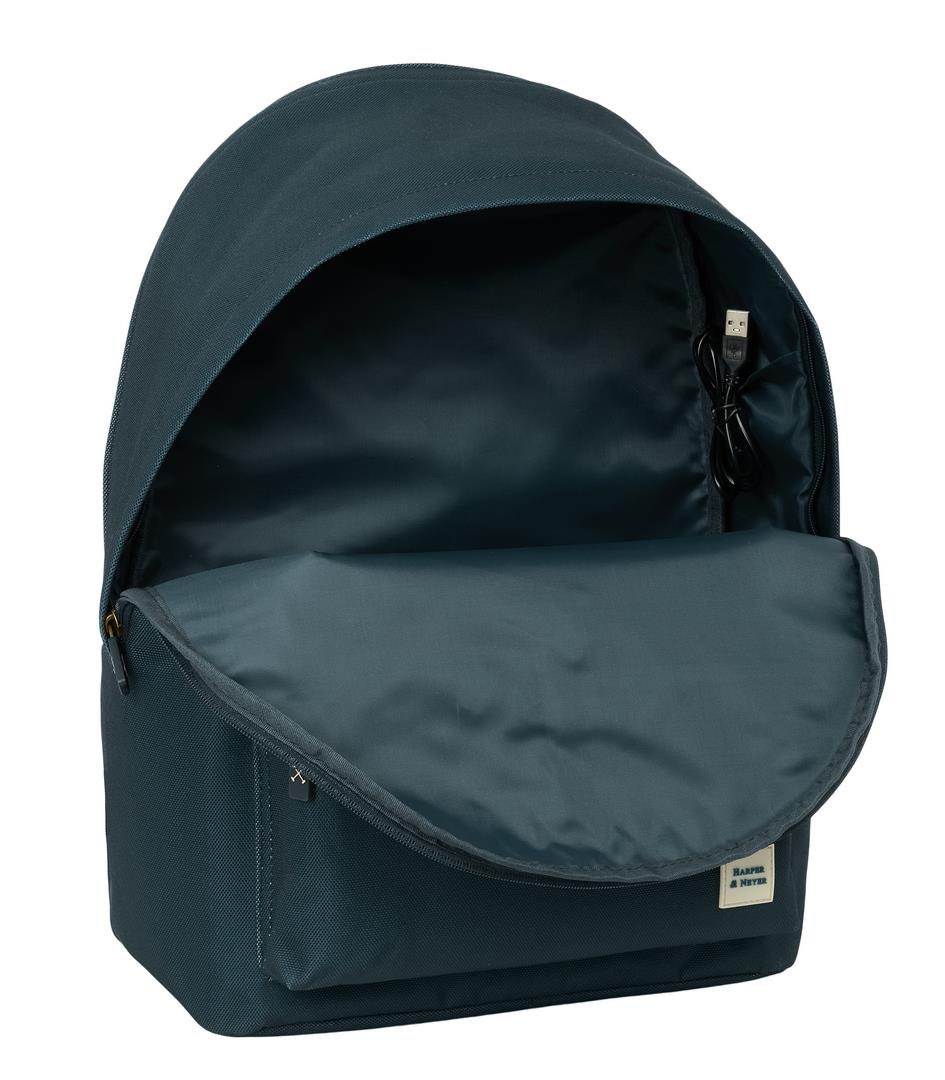 Mochila Portátil 15,6” + USB Harper & Neyer | Doble Compartimento Ergonómica