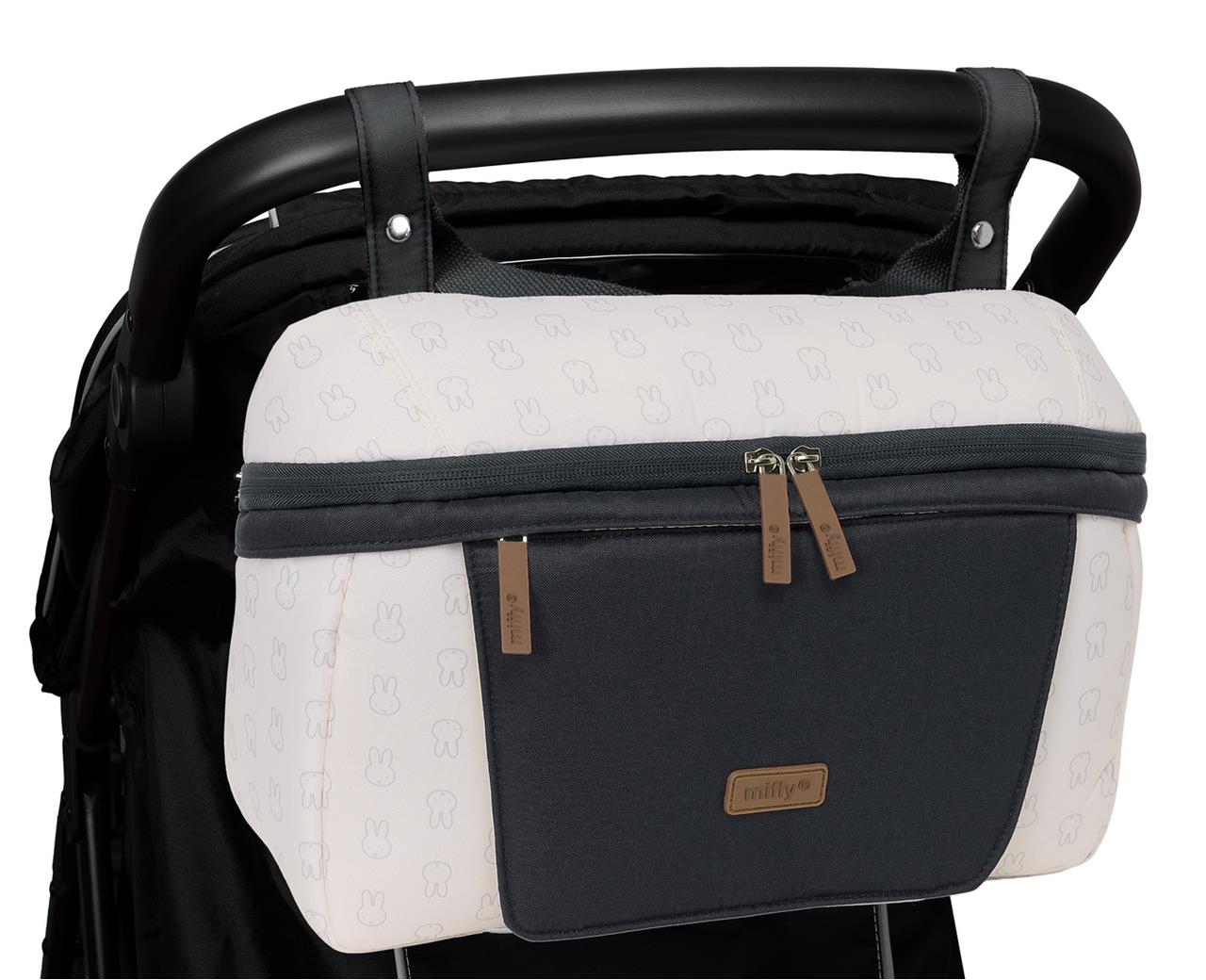 Bolso Adaptable para Carrito de Bebé Miffy Mum Moon Reciclado y Repelente al Agua