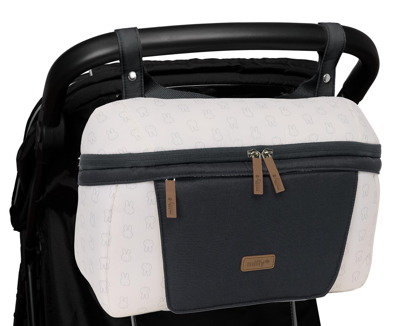 Bolso Adaptable para Carrito de Bebé Miffy Mum Moon Reciclado y Repelente al Agua