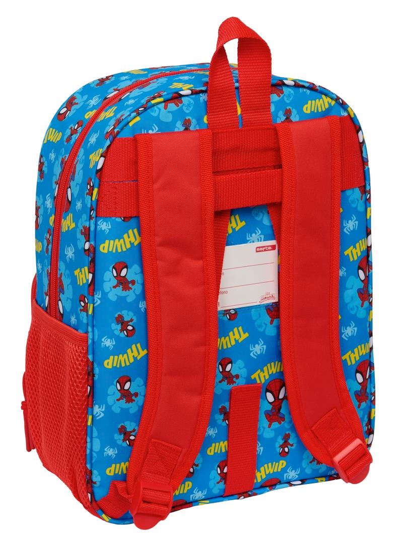 Mochila con Bolsillos Frontales con Carro Spidey