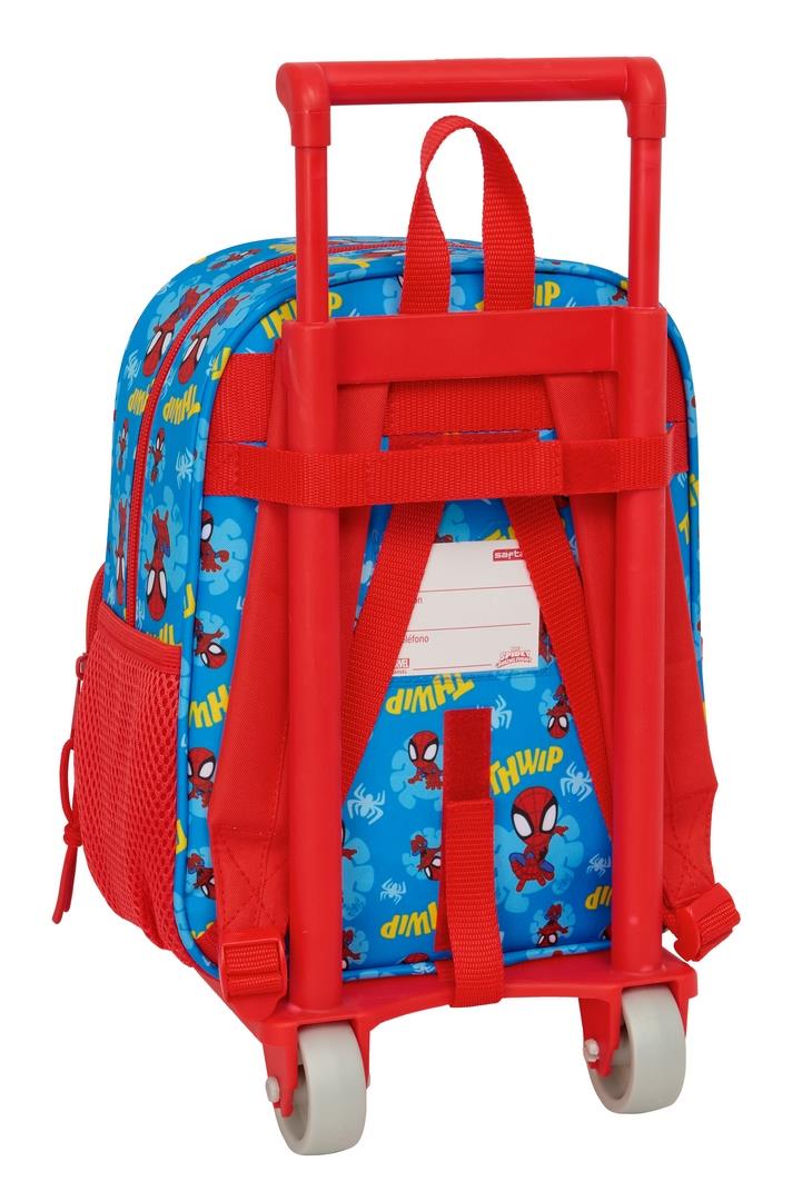 Mochila con Bolsillos Frontales con Carro Spidey