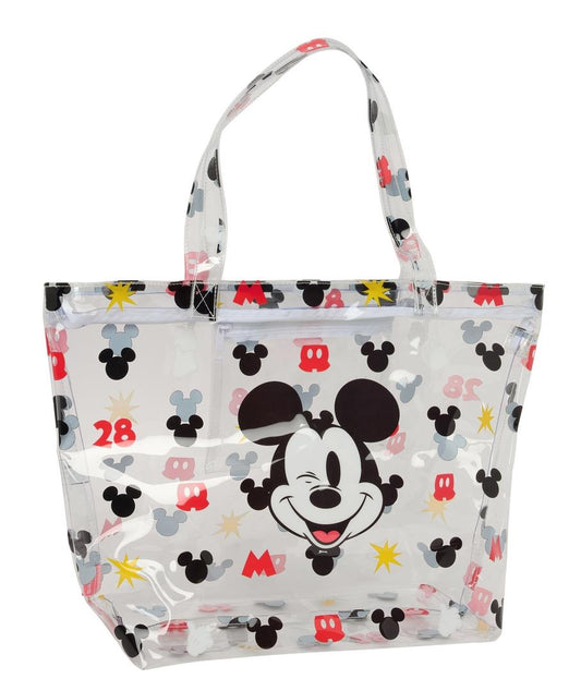 Bolso Shopping Mickey Mouse Beach transparente