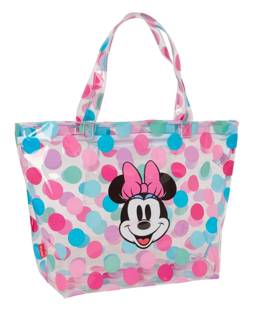 Bolso Shopping Minnie Mouse transparente Beach