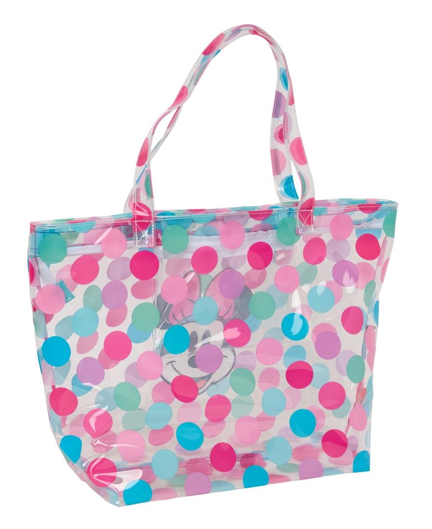 Bolso Shopping Minnie Mouse transparente Beach