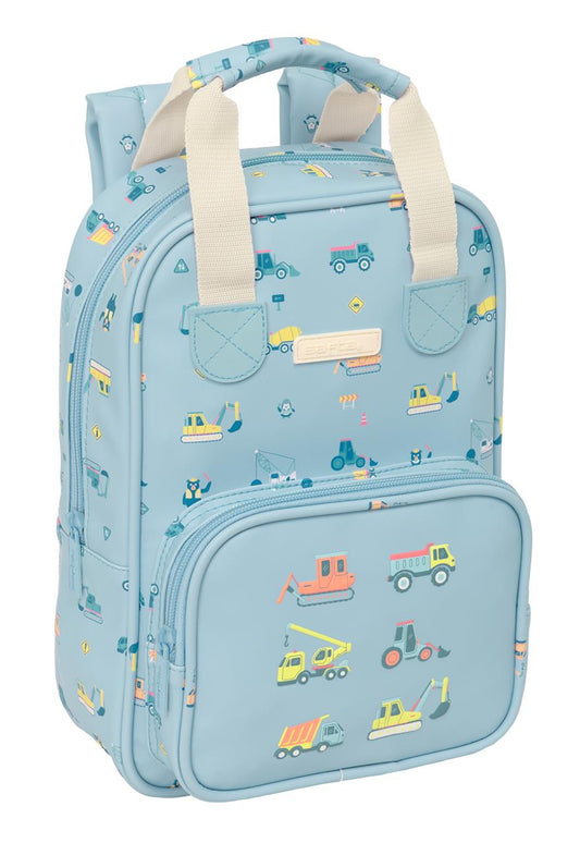 Mochila Infantil con Asas Safta Preescolar Grúas