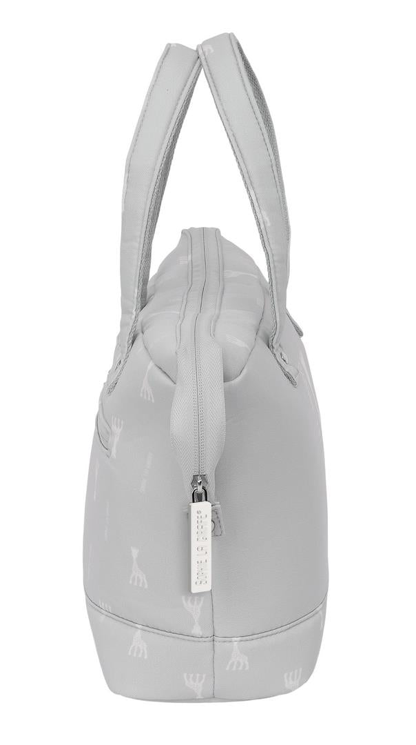 Neceser Grande con Asas Sophie la Girafe Mum Gris Reciclado – Ideal Carro Bebé y Hospital
