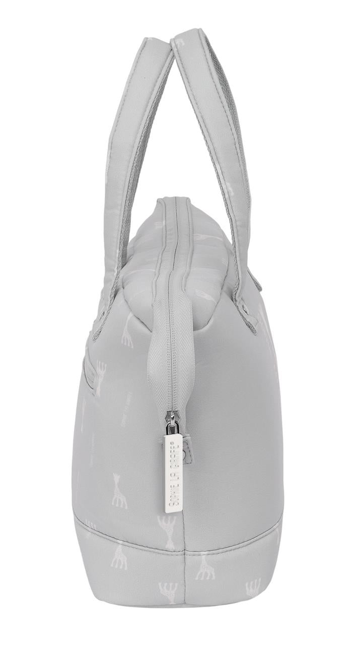 Neceser Grande con Asas Sophie la Girafe Mum Gris Reciclado – Ideal Carro Bebé y Hospital