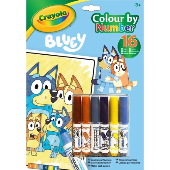 Crayola Libro para Colorear y Pegar de Bluey - ¡Diversión Creativa para los Pequeños!