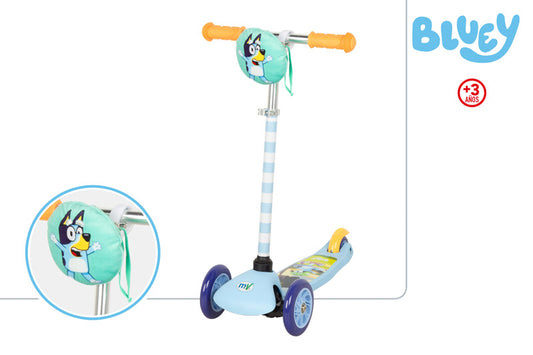 🛴💙 Bluey – Mini Go! Scooter Inclinable con Bolsito (+3 años)