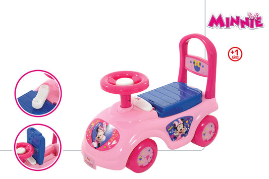 🎀🚗 Minnie Mouse  Mi Primer Correpasillos con Teléfono (+1 año)