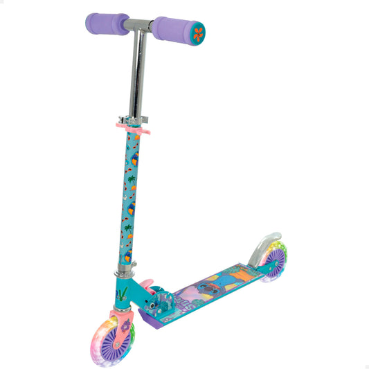 STITCH-SCOOTER PLEGABLE C/RUEDAS LUZ +5A