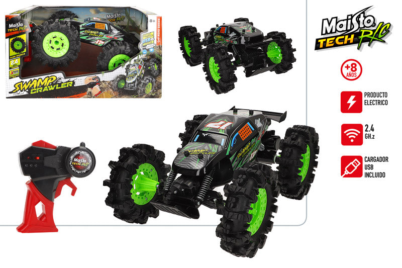 Coche RC Swamp Crawler 2.4 GHz (USB Recharge) –🚙🌧️ MAISTO –  Ref. 78013