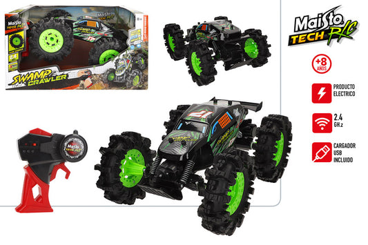 Coche RC Swamp Crawler 2.4 GHz (USB Recharge) –🚙🌧️ MAISTO –  Ref. 78013