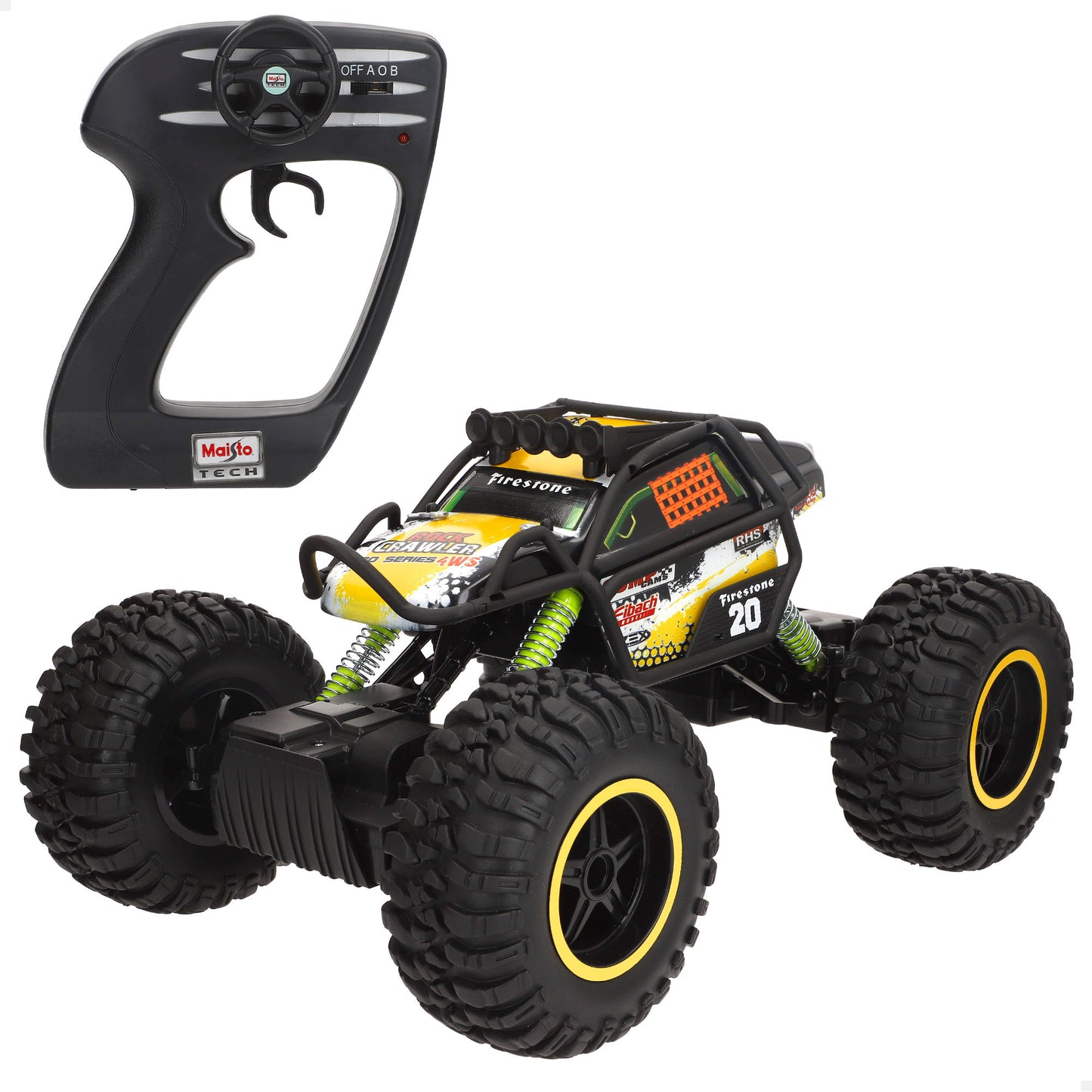 MAISTO-COCHE RC ROCK CRAWLER PRO SERIES 4WS-2.4 GHZ (USB REC