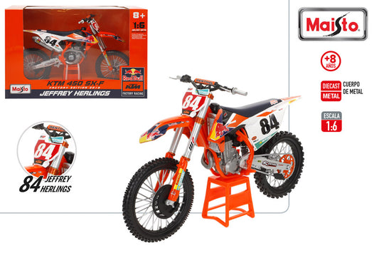 Moto Metal 1:6 KTM Supercross SX450 2018 Jeff Herlings Maisto