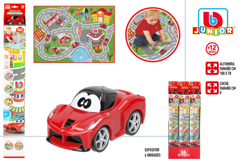Circuito 100×70 cm con Coche LaFerrari 9 cm (+12 meses) 🚗✨ BB Junior –– Ref. 78505