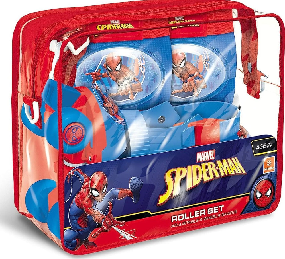 Patines + Protecciones set Spider-man Marvel talla 22-29