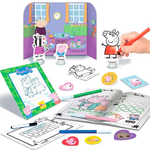 Peppa Pig - Mochila Infantil Con Cuaderno De Actividades Y Muchos Accesorios Para Niños +2 Años