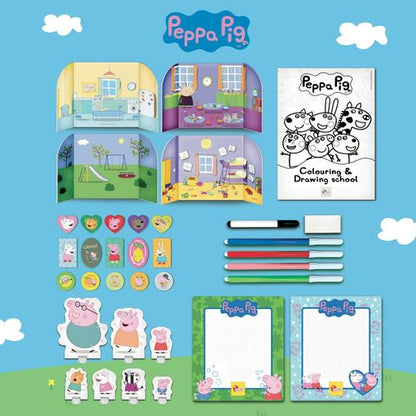 Peppa Pig - Mochila Infantil Con Cuaderno De Actividades Y Muchos Accesorios Para Niños +2 Años