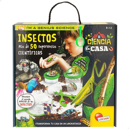 Lisciani - Laboratorio I'm A Genius Con 50 Experimentos Científicos Con Insectos Para Niños Y Niñas, +8 Años