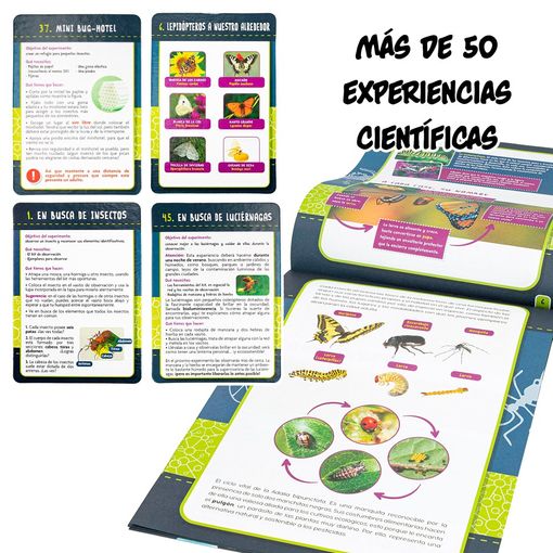 Lisciani - Laboratorio I'm A Genius Con 50 Experimentos Científicos Con Insectos Para Niños Y Niñas, +8 Años