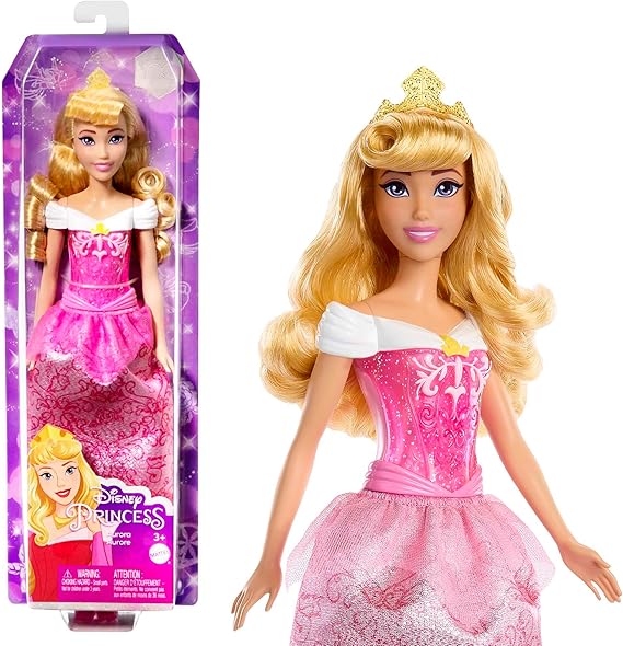 Mattel Disney Princesa Aurora Muñeca princesa película La bella durmiente, juguete +3 años