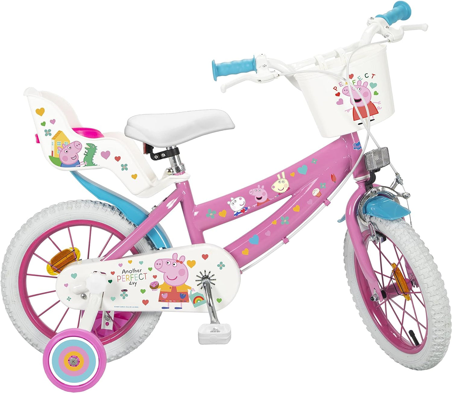 Bicicleta infantil 14 pulgadas Peppa Pig  para niños de +4 años TOIMSA